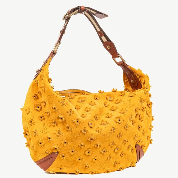Louis Vuitton Onatah Fleurs GM Mais Suede Hobo Bag - Picture 1 of 15